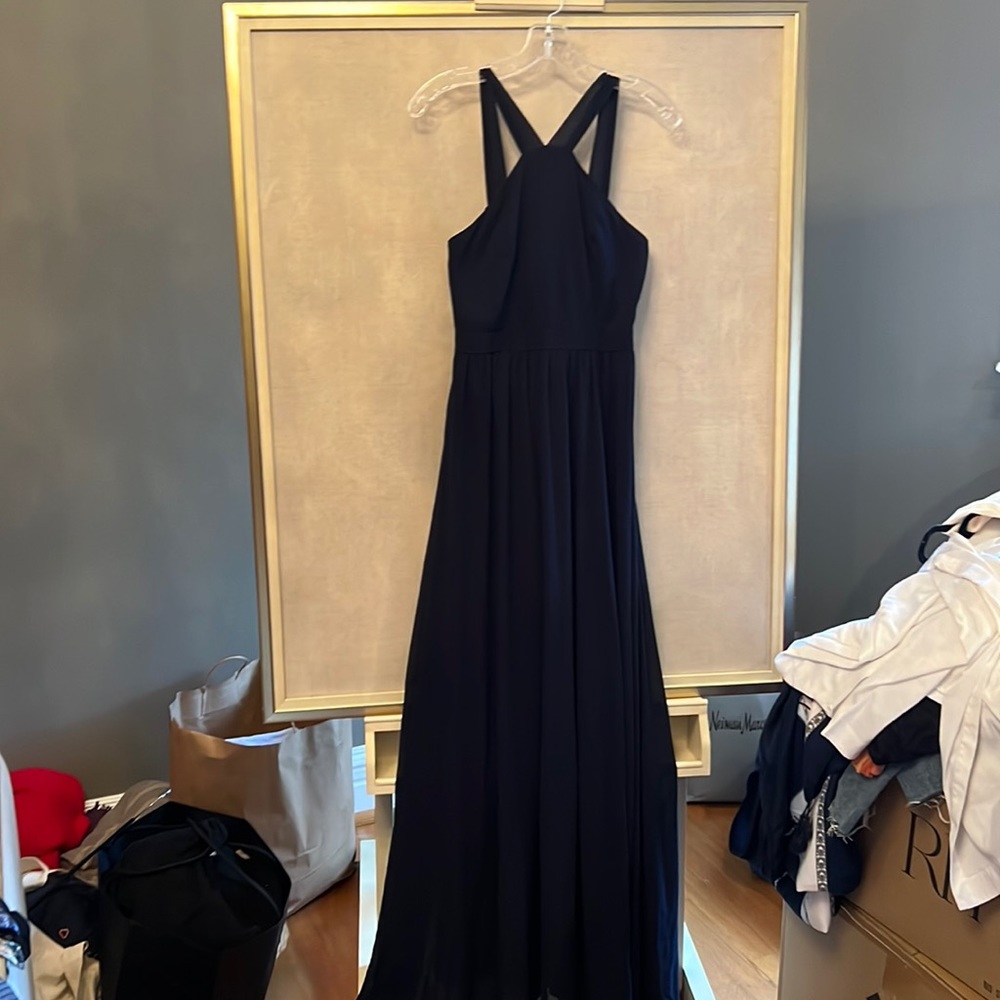 Lulu navy long dress